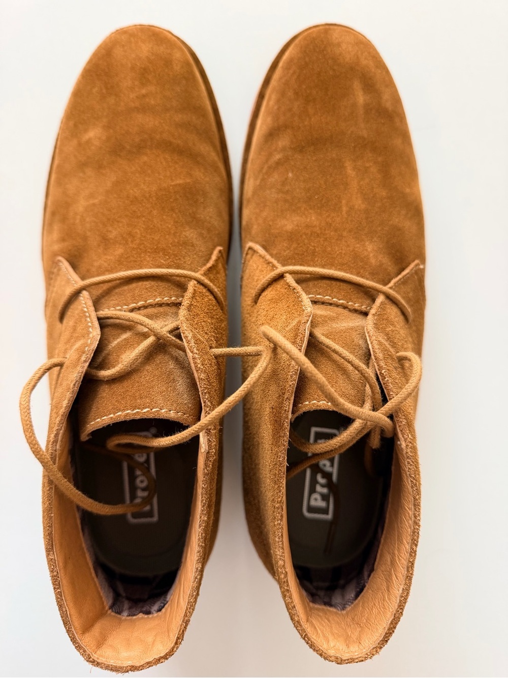 Propet Findley Men’s 11 Tan Suede Leather Chukka Desert Boots - Picture 7 of 10